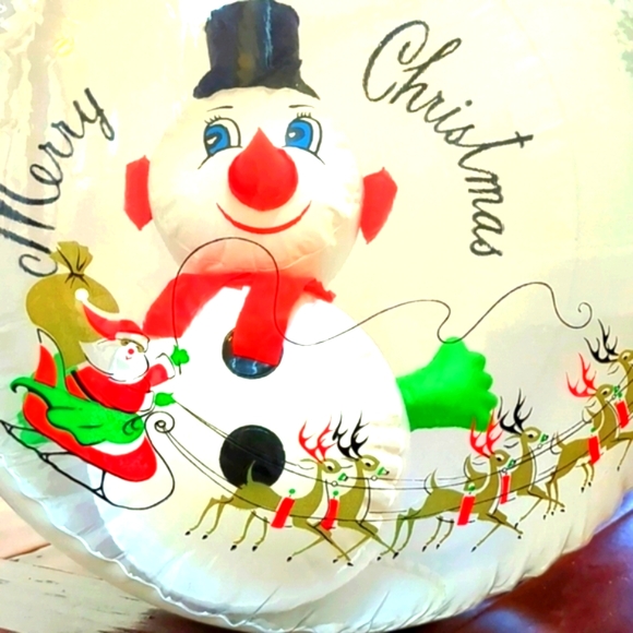 NWT Nasco vinyl inflatable snowball with a Snowman inside - Picture 10 of 16